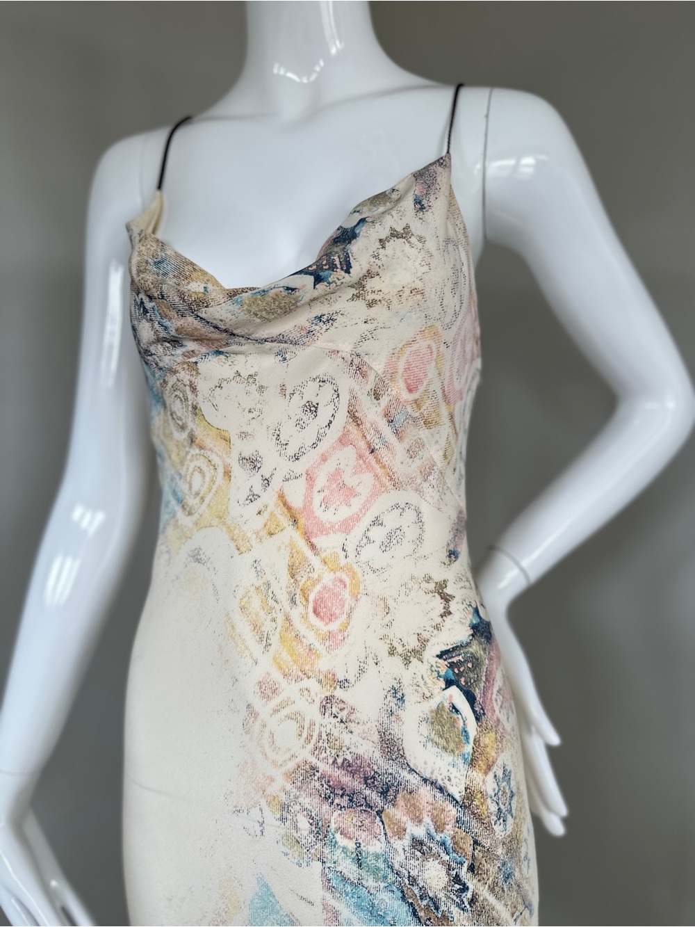 Roberto Cavalli 2002 silk midi dress - Picture 2 of 7